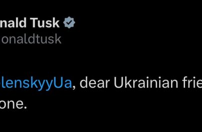 donald tusk reactie zelenski trump