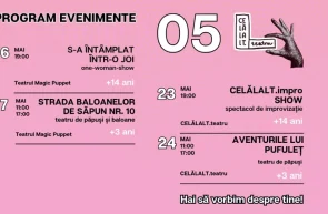 Spectacole pentru toate vârstele în luna mai la CELĂLALT.teatru