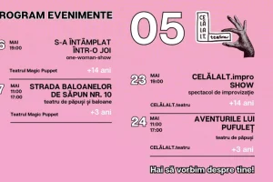 Spectacole pentru toate vârstele în luna mai la CELĂLALT.teatru