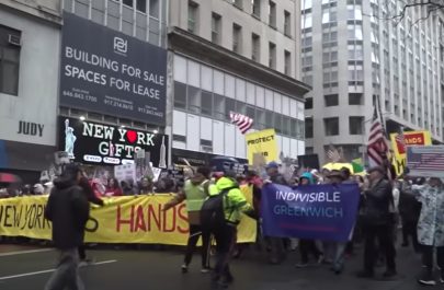protest new york trump elon musk