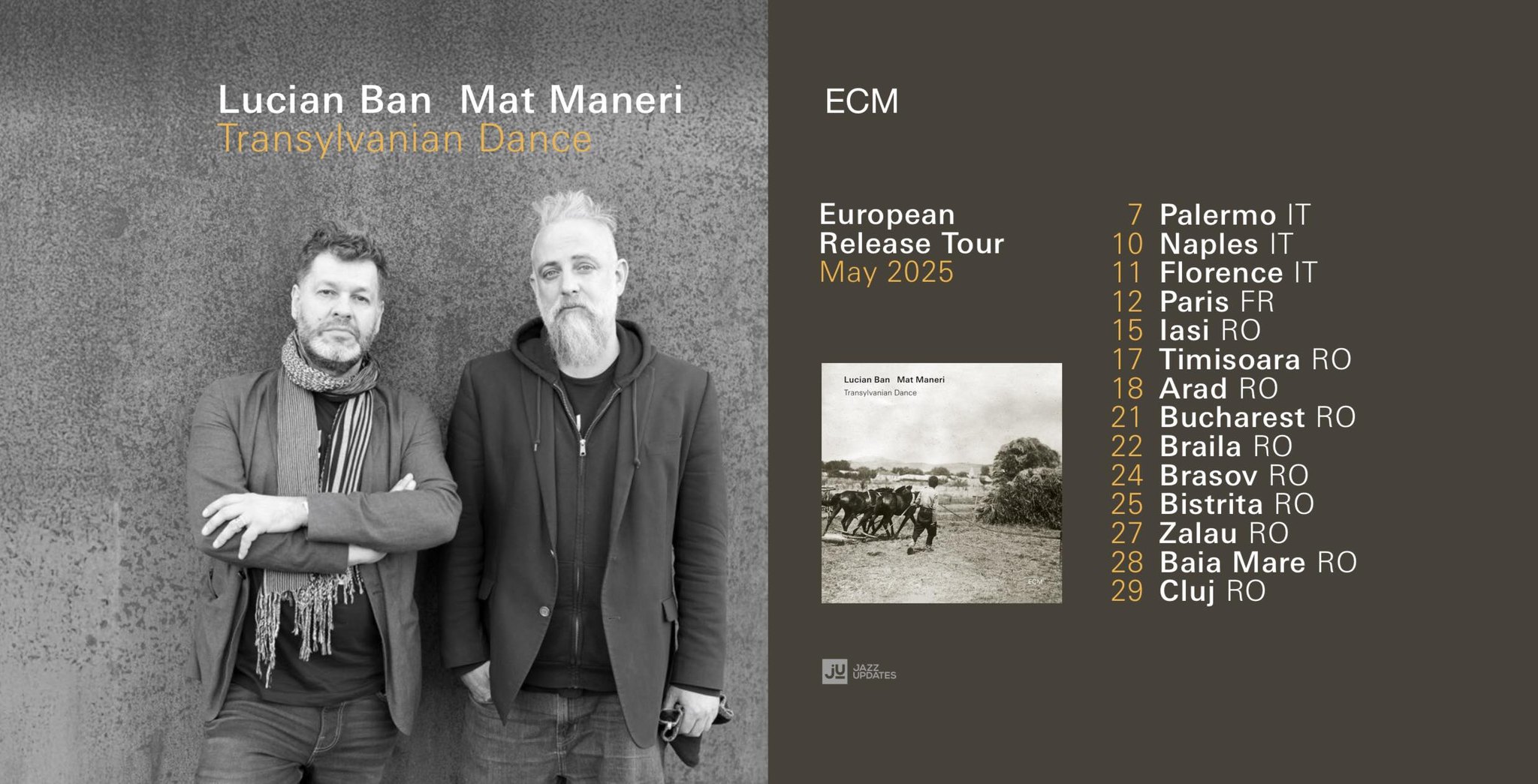 Lucian Ban & Mat Maneri - turneu / World Music Festival