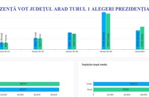 prezență vot jud arad gen vârstă tur 1