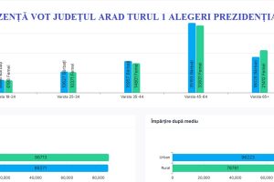 prezență vot jud arad gen vârstă tur 1
