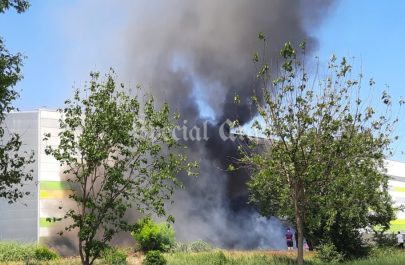 incendiu lângă agora
