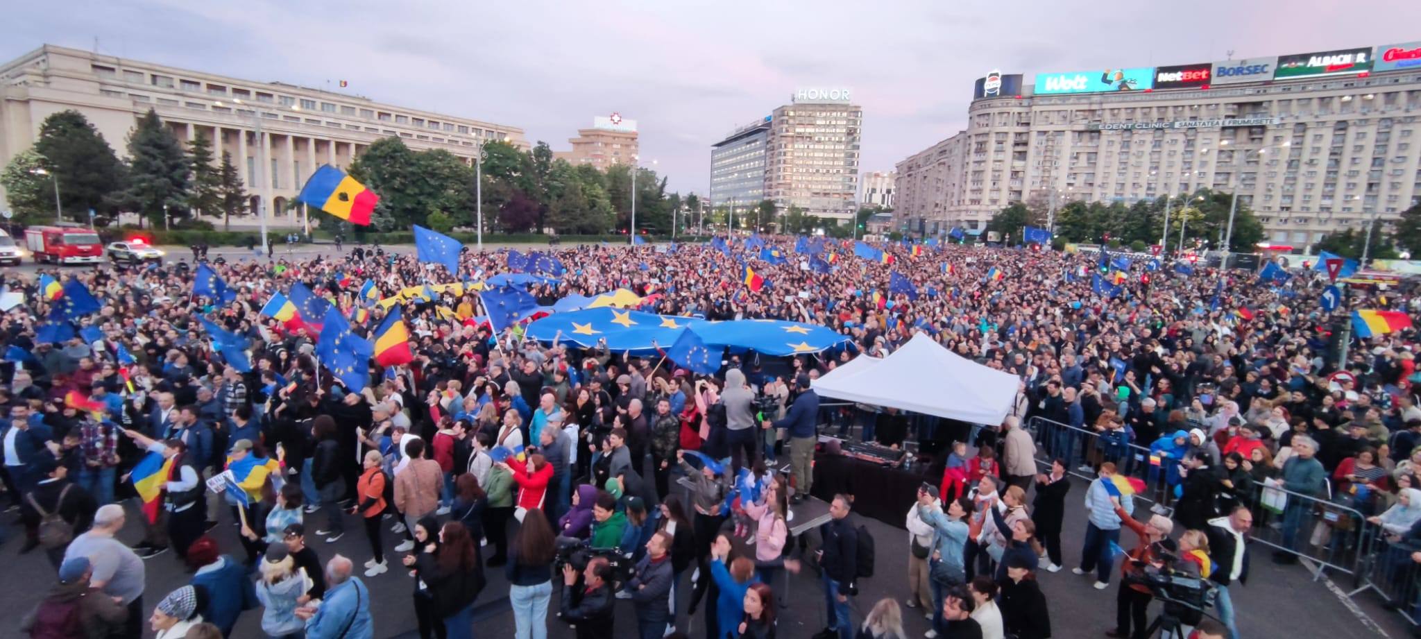 miting bucuresti proeuropean
