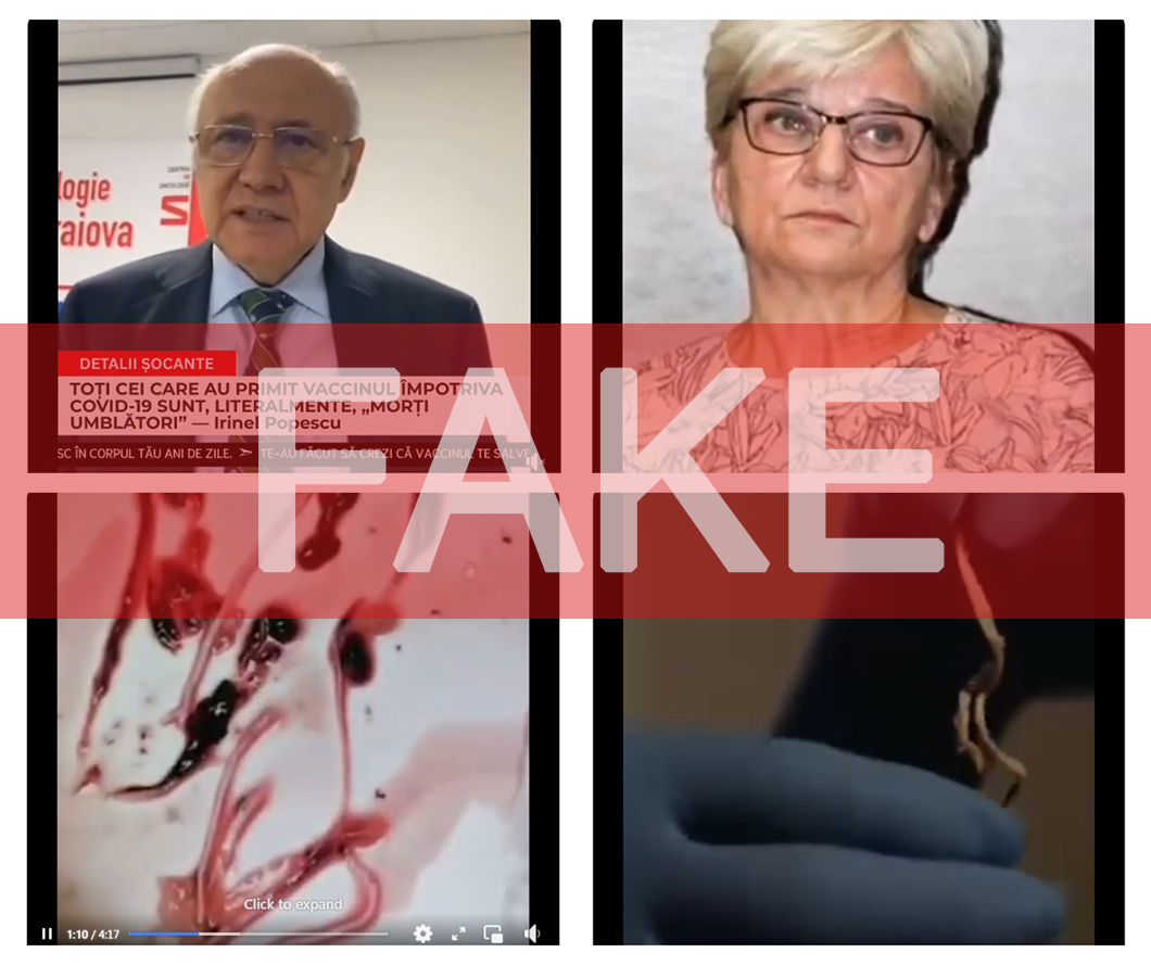 Escrocherie și Fake News: videoclip fals pe Facebook despre un „remediu unic pentru cheaguri de sânge cauciucate”
