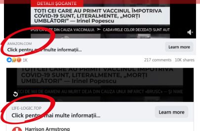 video fake scam escrocherie fb amazon life-logic top