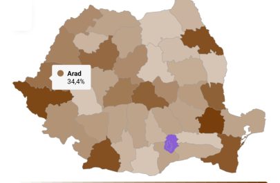Arad procentul municipiu reședință de județ în bugetul total al județului