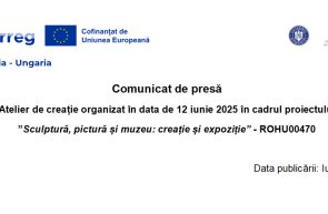 Atelier de creatie organizat in data de 12 iunie 2025