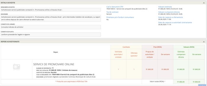 PROMOVARE ONLINE PRIMĂRIA ARAD