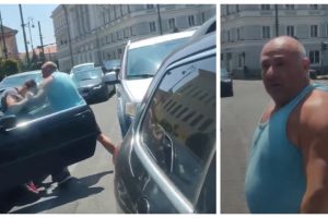 Nervi și violență în trafic - șofer atacat în plină zi de un alt șofer, lângă Teatru Arad