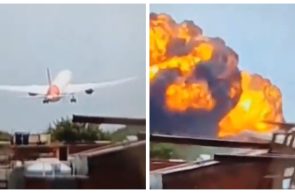 Video cu momentul în care s-a prăbușit avionul cu 242 de persoane la bord