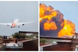 Video cu momentul în care s-a prăbușit avionul cu 242 de persoane la bord
