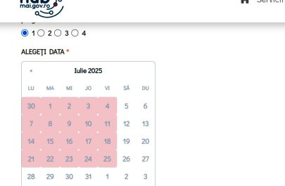 buletin programari arad