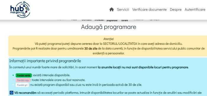 buletin programari general