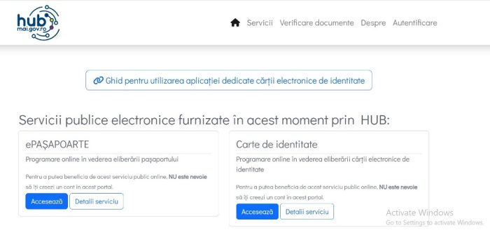 buletin programari site