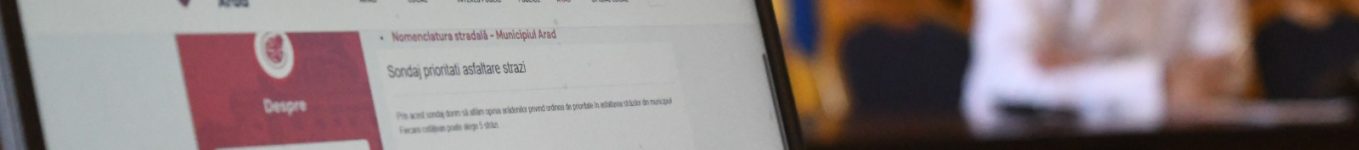 chestionar online Primăria Arad străzi reparații urgente
