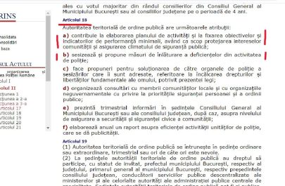 poliția locală legea 218
