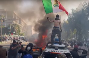 protestatari Los Angeles