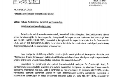 răspuns ISC pod 5 mai 2025