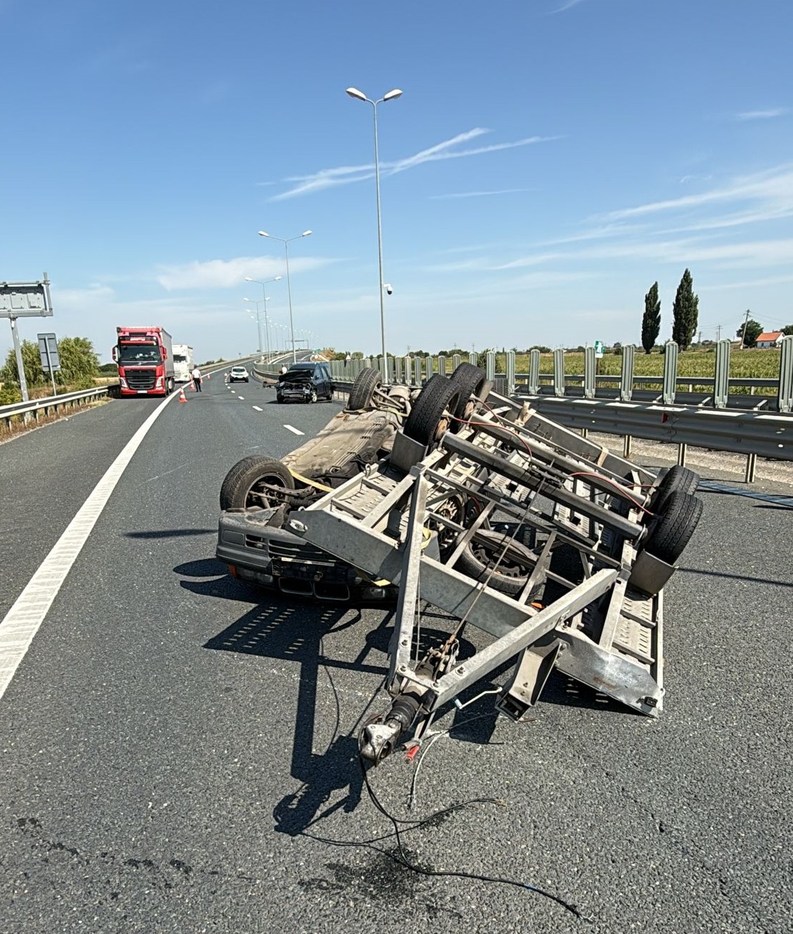 Accident pe autostrada A1, în județul Arad
