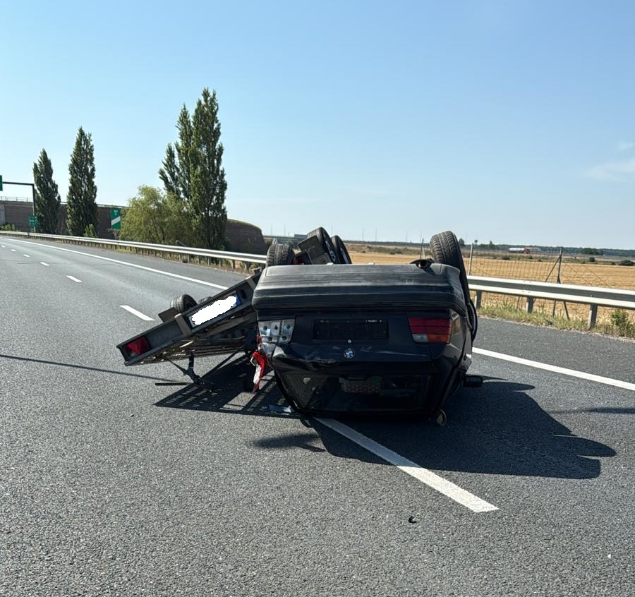 Accident pe autostrada A1, în județul Arad