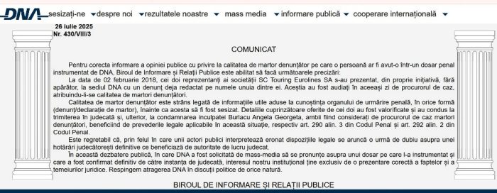 DNA comunicat anastasiu