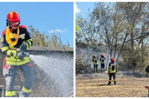 Pompierii români, mobilizați în Franța pentru stingerea unui incendiu de pădure