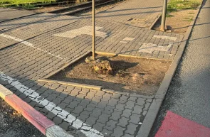 Trotuar și pistă de biciclete à la Arad