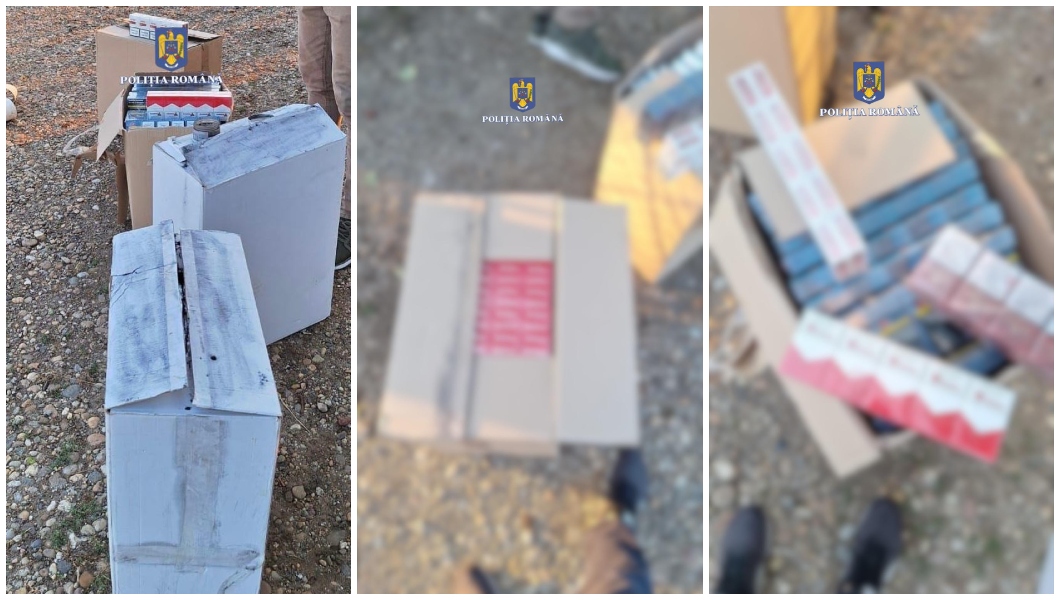 Doi bărbați din Arad, reținuți pentru contrabandă cu țigări în urma unor percheziții efectuate în localitățile Fântânele și Frumușeni