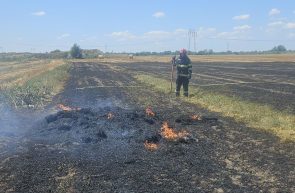 incendiu lângă centură
