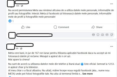 interzic facebook meta sa utilizeze informatiile fotografiile datele personale 2