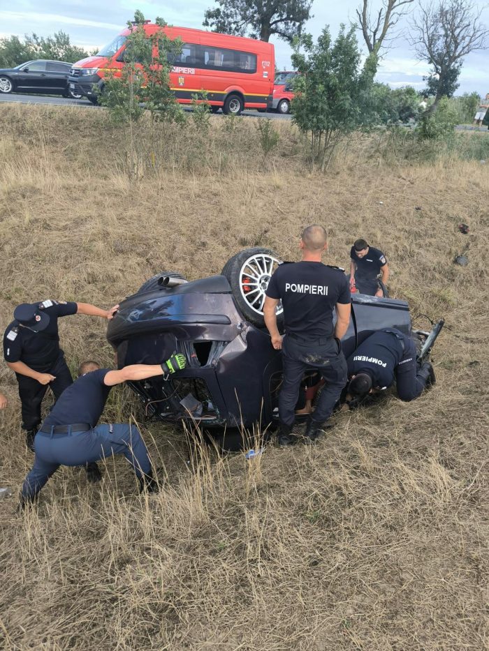 Accident l&acirc;ng&#259; Chi&#537;ineu Cri&#537; la care au intervenit pompierii din Arad &#537;i din Maramure&#537;!