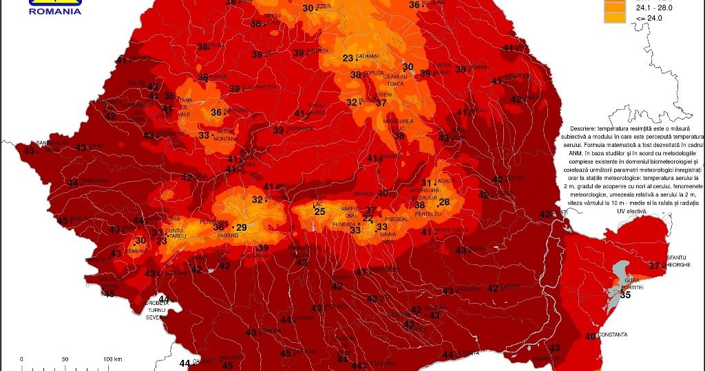 Arad încinge la 45 de grade la ora 16.00, canicula lovește înainte de furtună!
