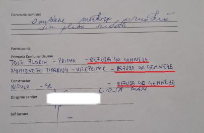 proces verbal podeț ususău