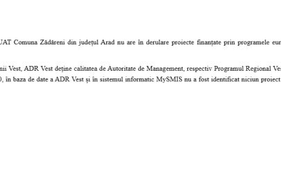 raspund ADR Vest despre zadareni