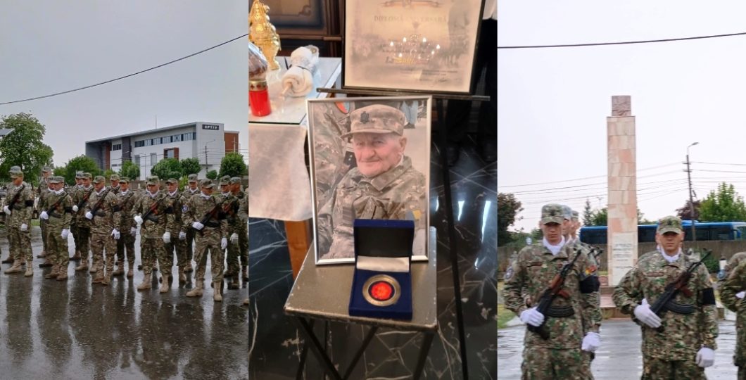 Onoruri Militare pentru Eroul Gheorghe Constăncean, Veteran al Celui de-Al Doilea Război Mondial, Condus de Comunitatea Arădeană pe Ultimul Drum