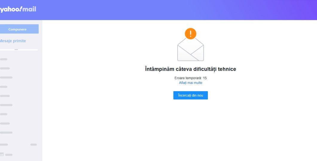 Yahoo Mail - Serviciul întrerupt la nivel global miercuri, utilizatorii nu pot accesa mesaje