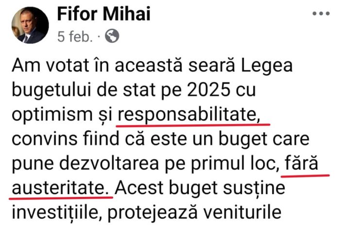 Fifor cenuțșă buget