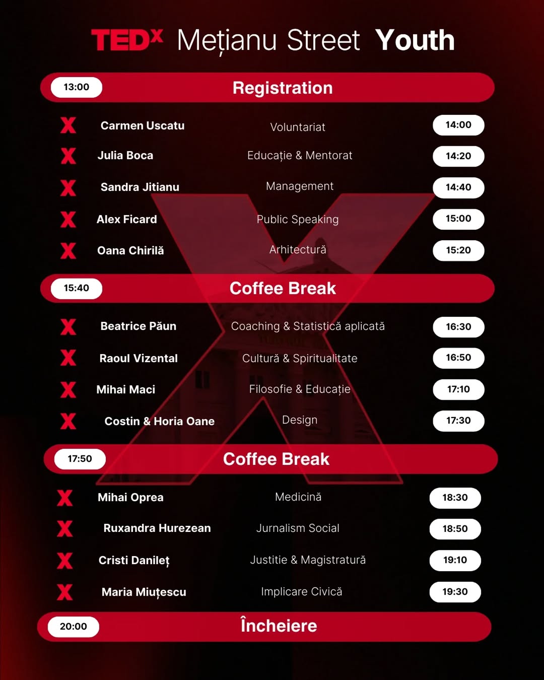 TEDx Mețianu Street Youth Arad Program