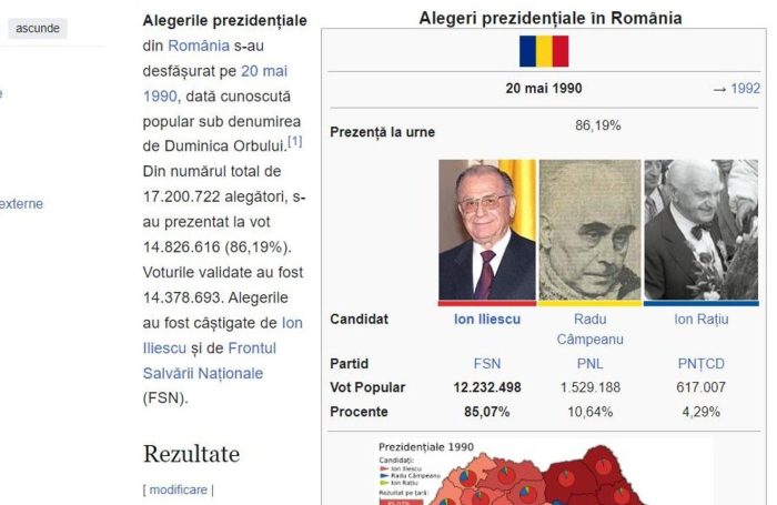 alegeri fantoma 1990