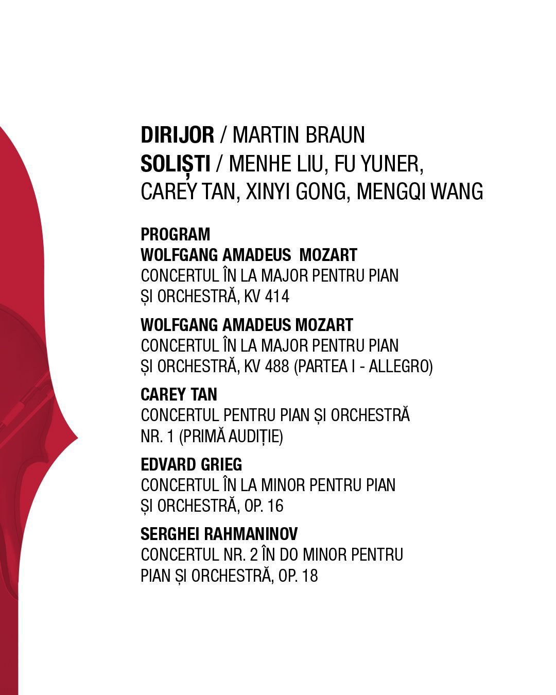 concert Arad Viena Rising Stars Marți, 5 august