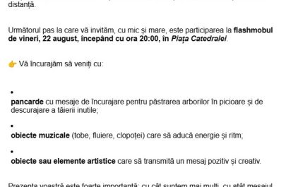 flashmob copaci