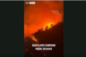 Vezuviu incendiu vegetație
