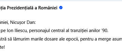 presedintele iliescu