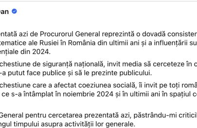 postare Nicușor Dan
