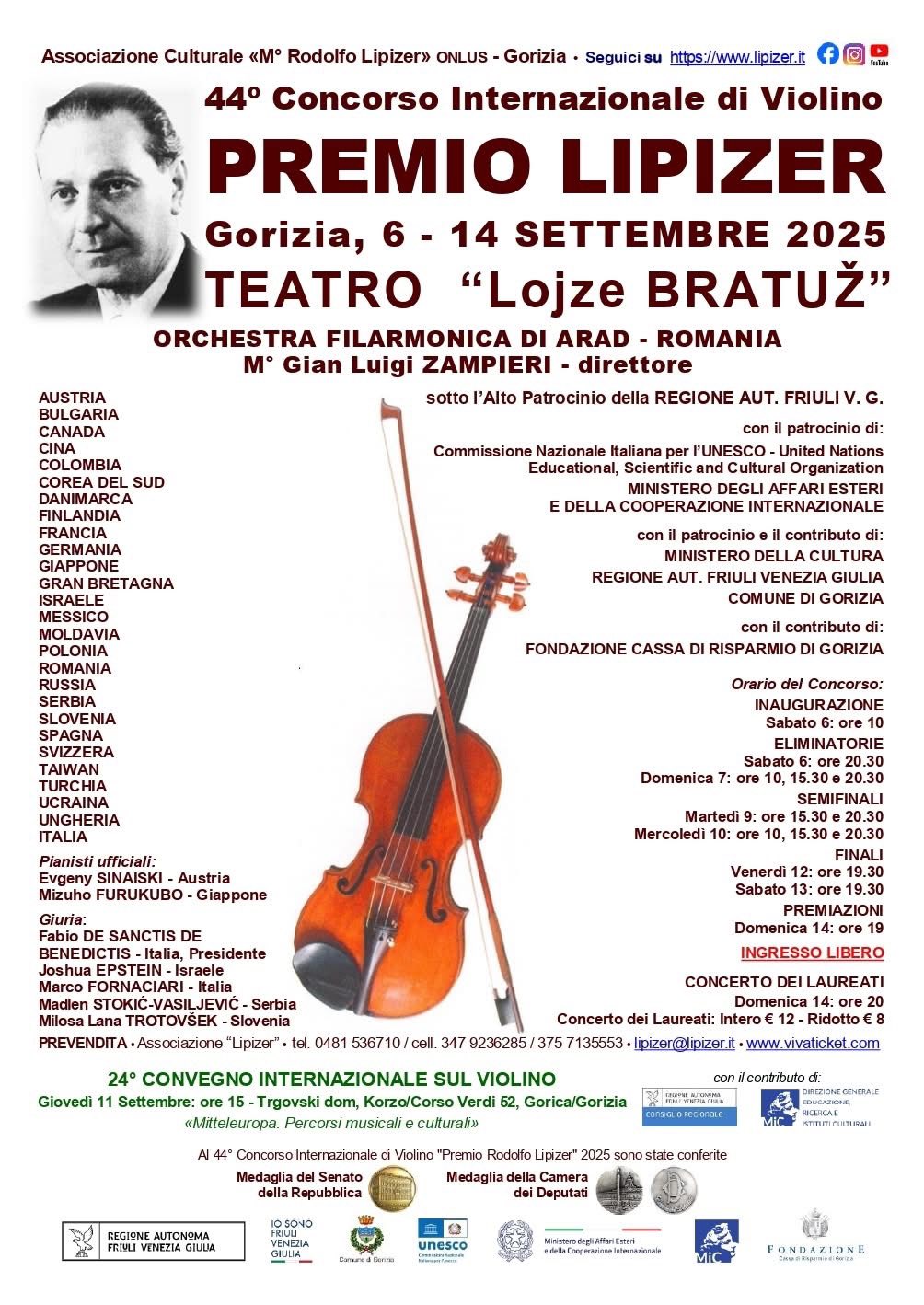 Orchestra Filarmonicii Arad - concert Italia
