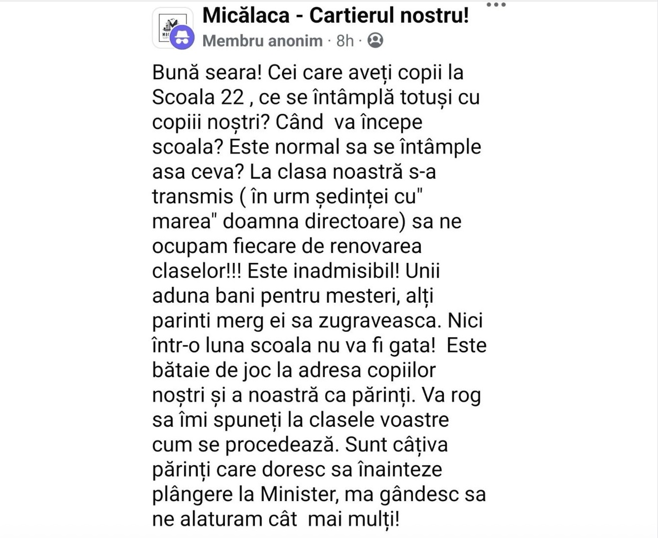 mesaj parinte bani pentru zugravit