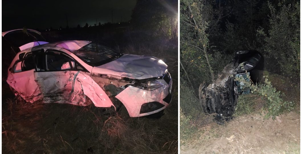 Doi tineri transportați la spital