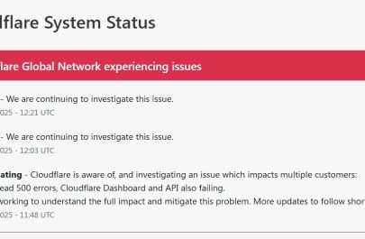 Cloudflare status